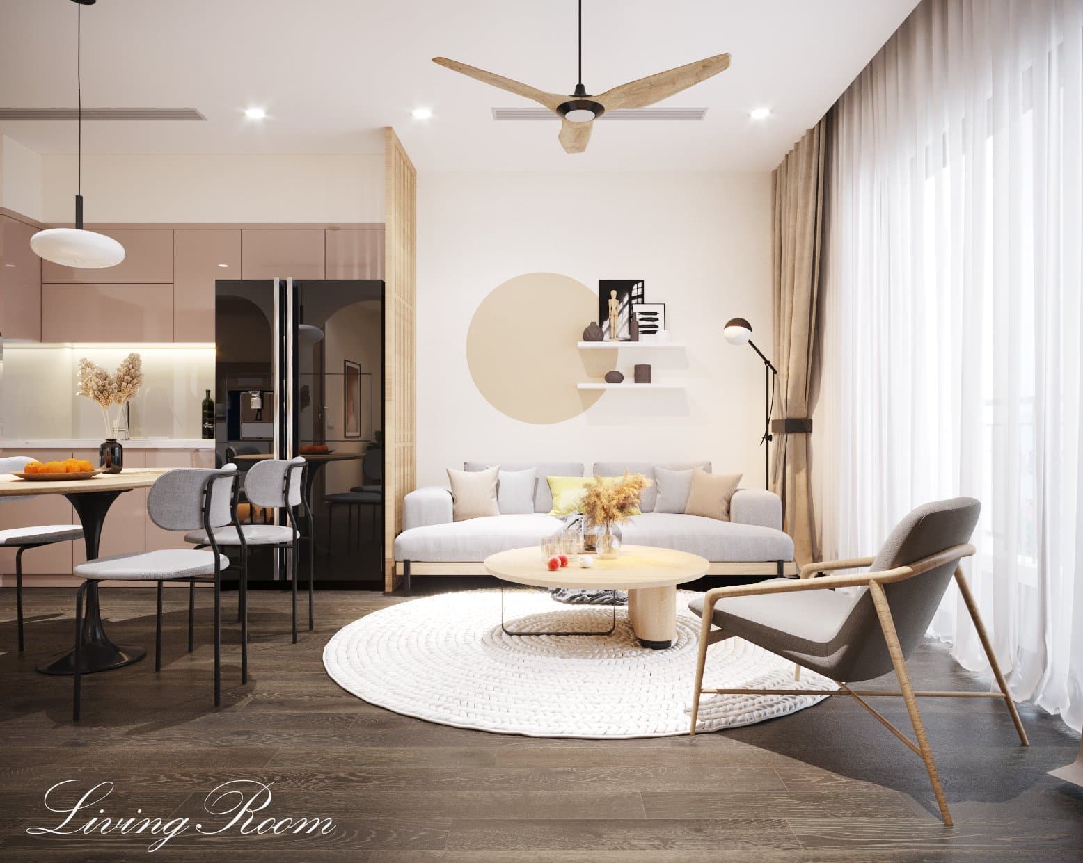 Ảnh thực tế khu sinh hoạt chung
